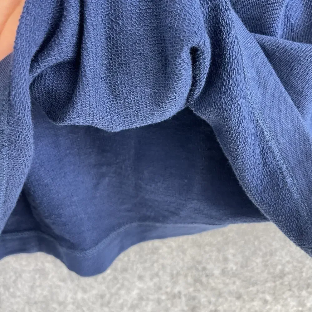 J Crew Sweatshirt Mens Medium Blue Lightweight French Terry‎ Pocket Crewneck New